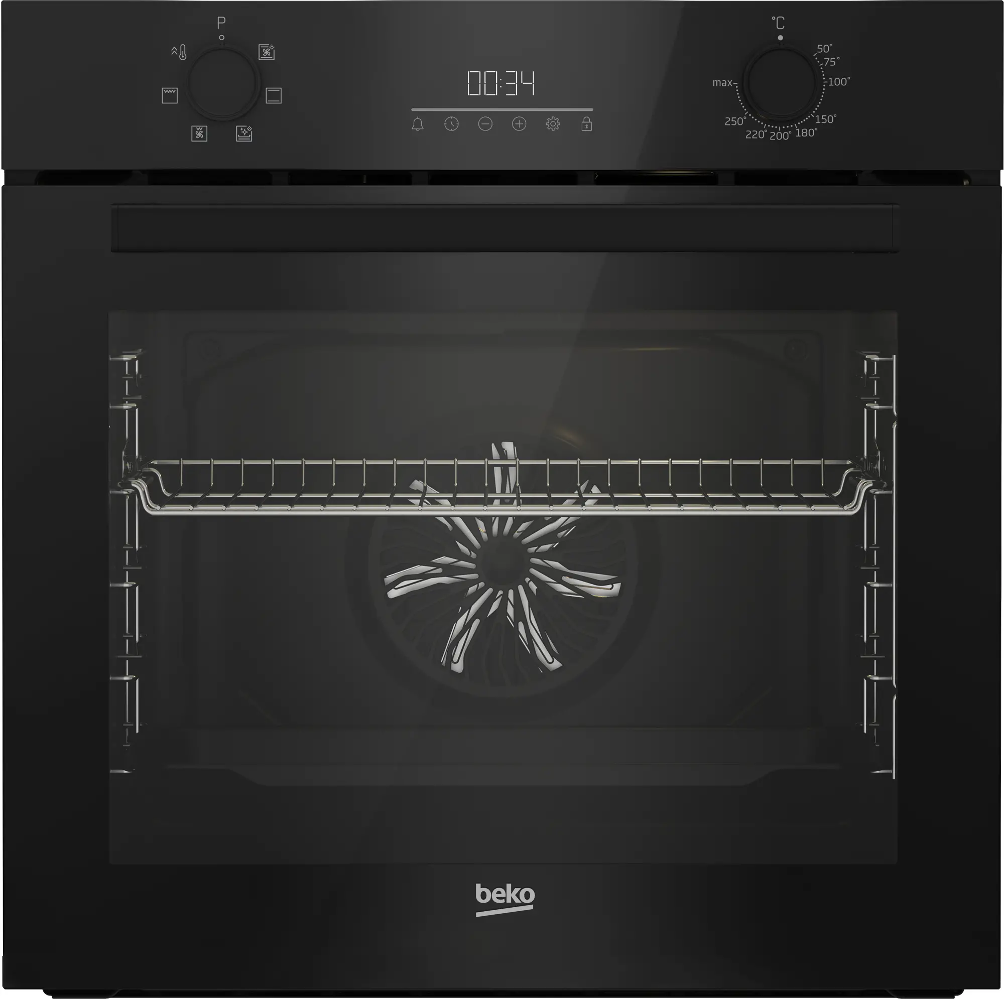 Piekarnik elektryczny parowy Beko BBIES17300B b300 SteamAdd Termoobieg Czarny