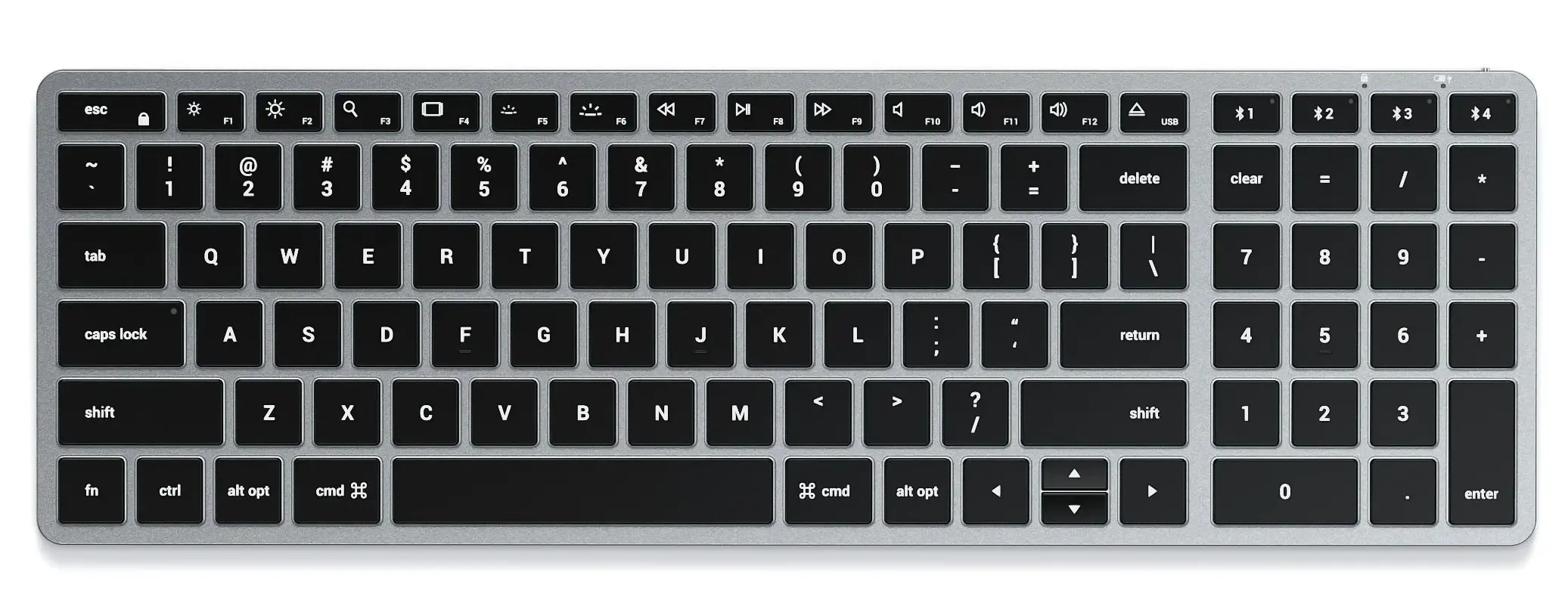 Klawiatura membranowa Satechi Slim X2 Szary