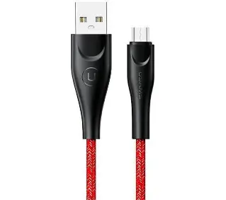USAMS USB do microUSB 2A Fast Charge 3m Czerwony