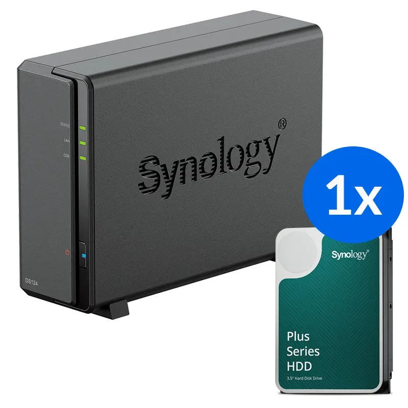 Serwer Synology DS124-4T-00-1 Czarny