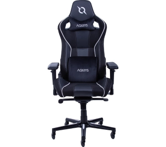 Fotel Aqirys Calypso Gamingowy do 160kg Skóra ECO Czarno-biały