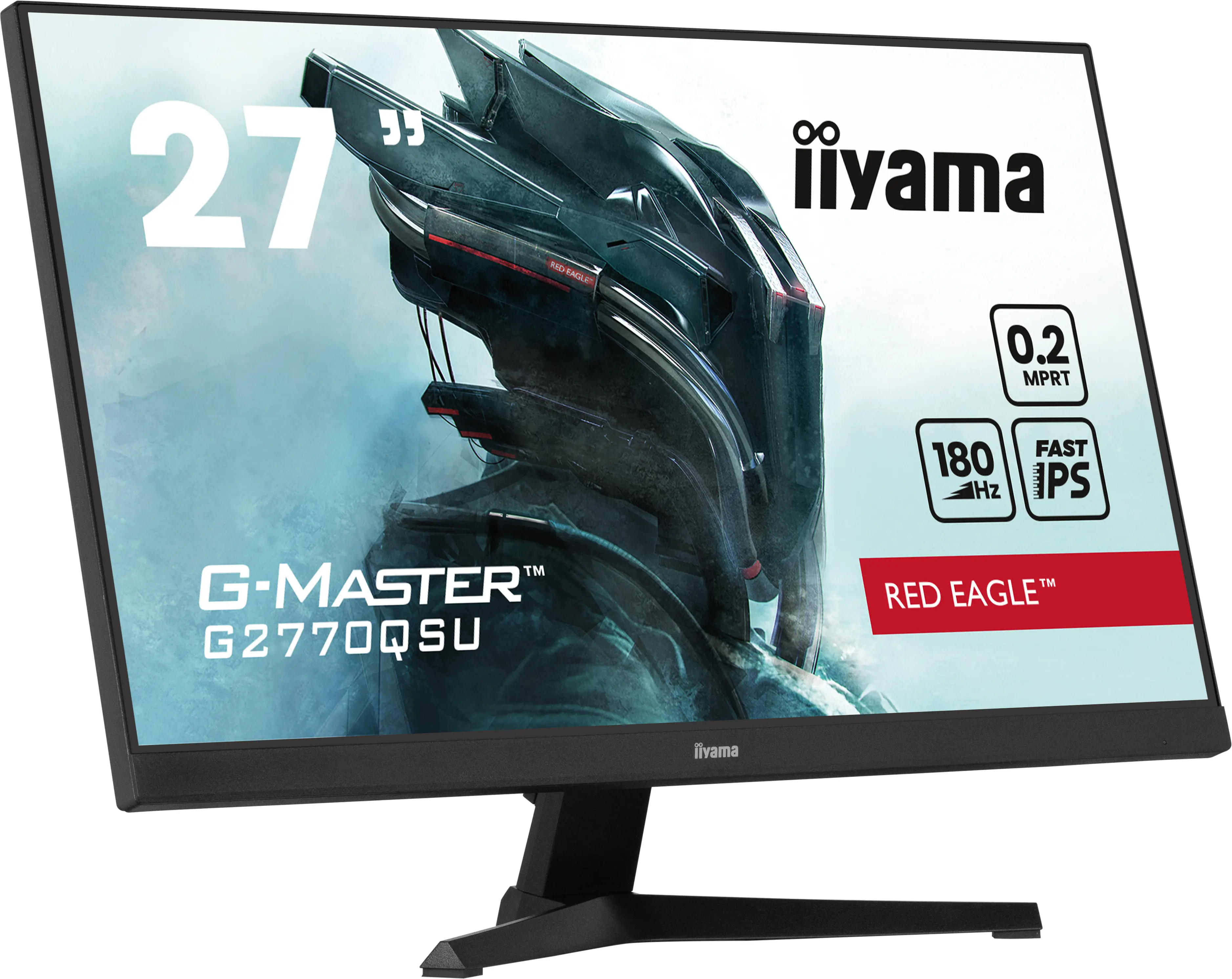 Monitor iiyama G-Master Red Eagle G2770QSU-B6 27" 2K Fast IPS 180Hz 0,2ms MPRT Gamingowy
