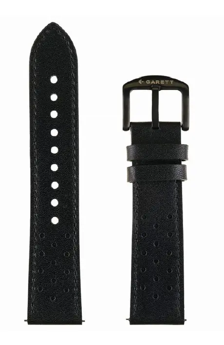 Pasek Garett skórzany 22mm V Czarny