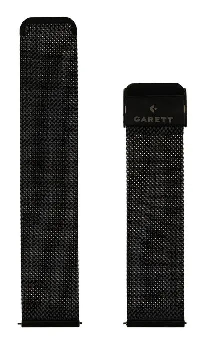 Pasek Garett stalowy 22mm Czarny