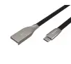 Kabel Natec USB-A do USB-C 1m Czarny