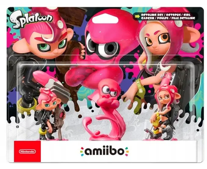 Figurka Nintendo Amiibo Splatoon - Octoling 3 Pack Pink