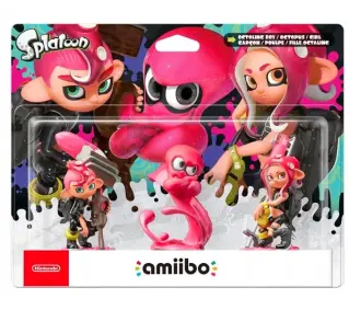 Nintendo Amiibo Splatoon - Octoling 3 Pack Pink