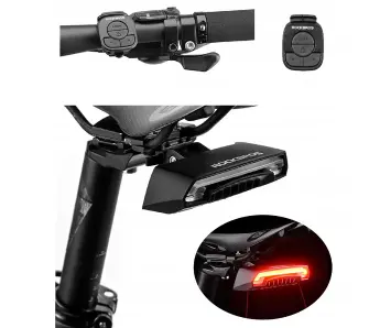 Lampka rowerowa tylna RockBros R1 Czarny