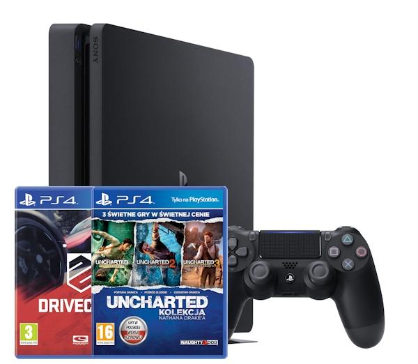Konsola Sony PlayStation 4 Slim 1TB + Driveclub + Uncharted: Kolekcja Nathana Drake'a