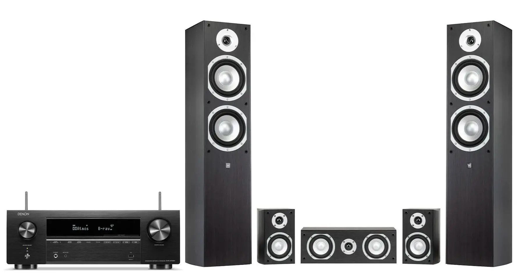 Zestaw kina Denon AVR-X1700H, Wilson Estrada 5.0 Ash Grey Szary