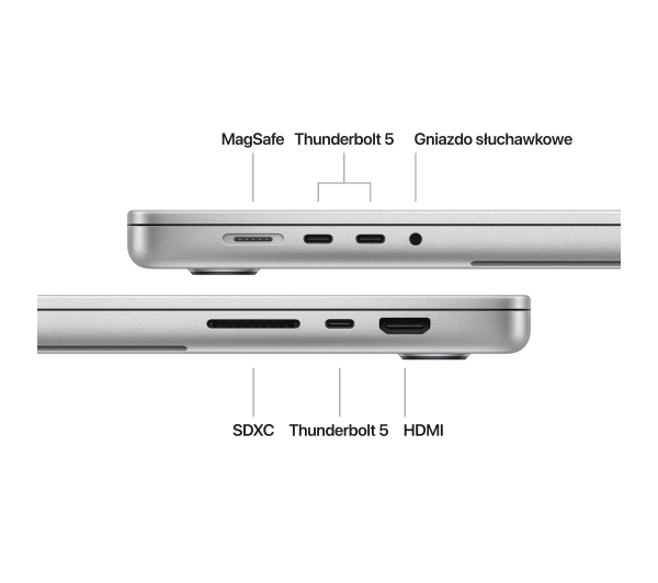 Apple MacBook Pro 2024 16,2" M4 Max 36GB RAM 1TB Dysk macOS Srebrny Funkcje AI - Kup na Raty - RRSO 0%
