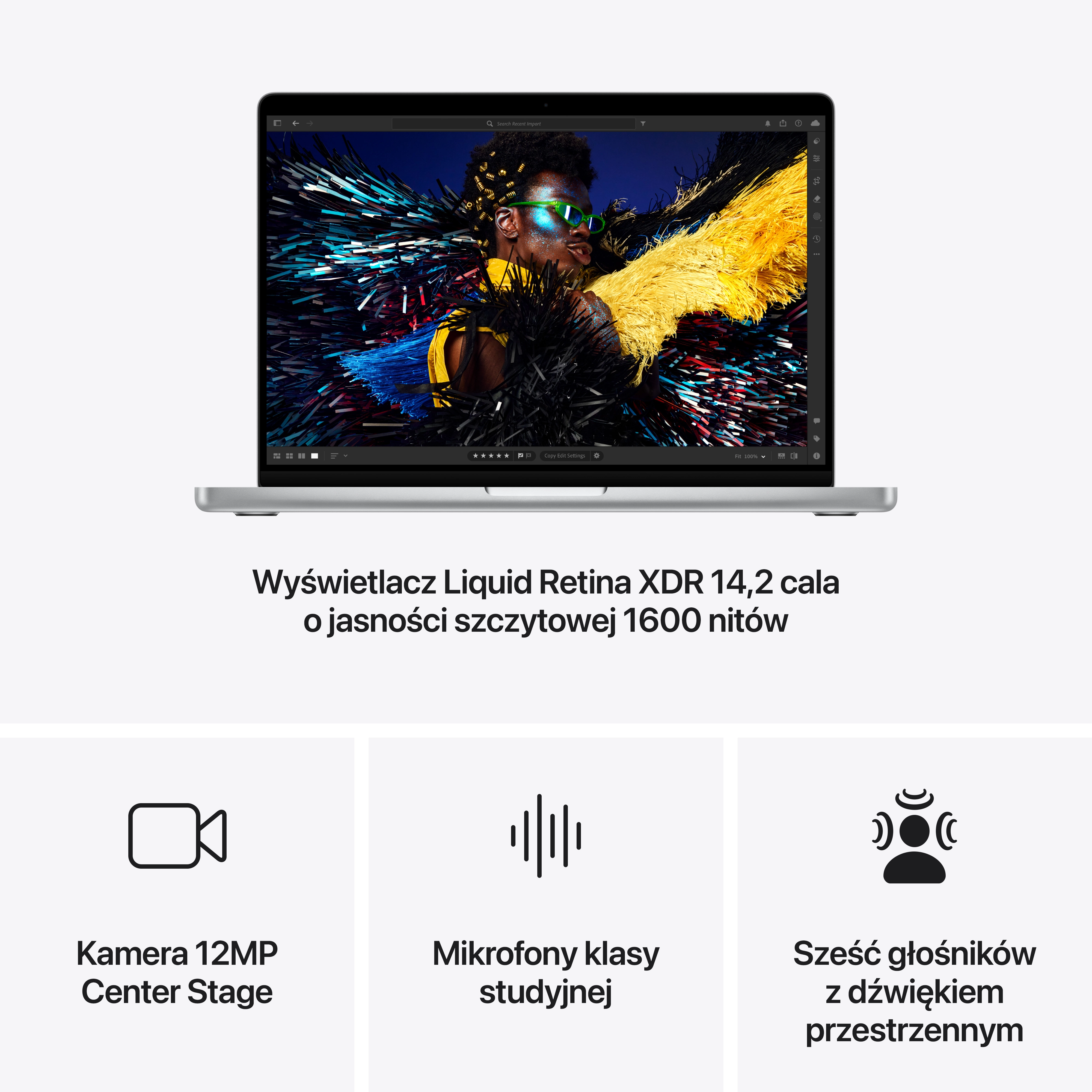 Apple MacBook Pro 2024 14,2" M4 16GB RAM 1TB Dysk macOS Srebrny
