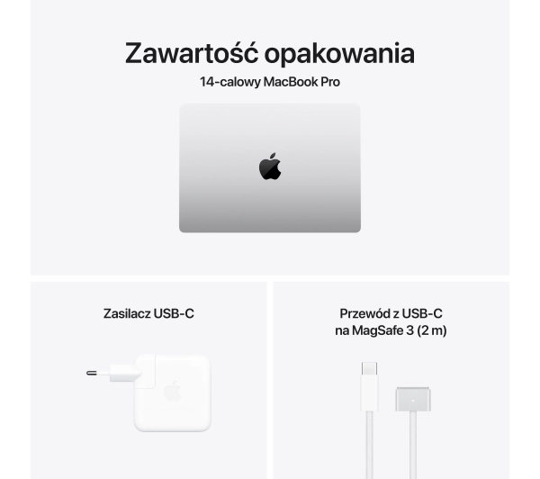 Apple MacBook Pro 2024 14,2" M4 16GB RAM 1TB Dysk macOS Srebrny Funkcje AI - Kup na Raty - RRSO 0%