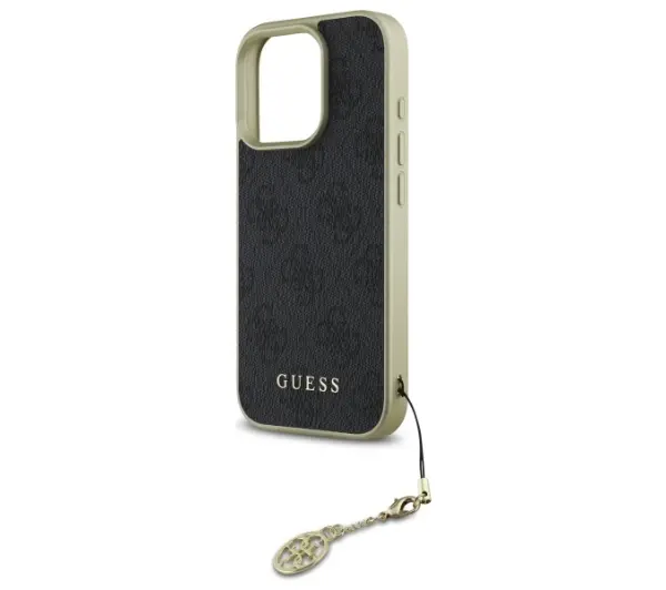 Guess 4G Charms Collection do iPhone 16 Pro Czarny