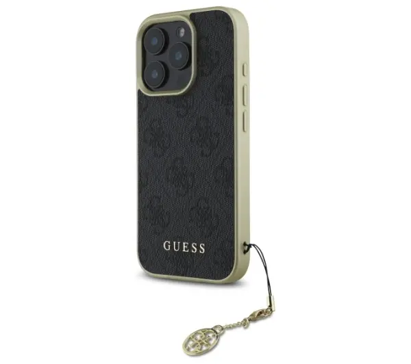 Guess 4G Charms Collection do iPhone 16 Pro Czarny