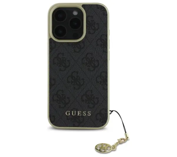 Guess 4G Charms Collection do iPhone 16 Pro Czarny