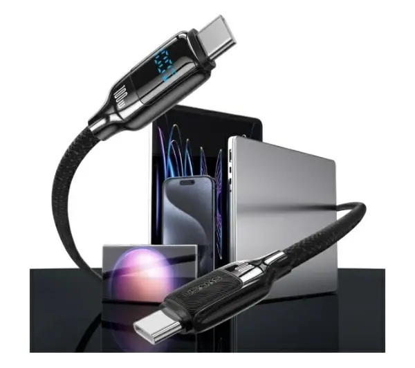 USAMS USB-C do USB-C 100W 1,2m Czarny