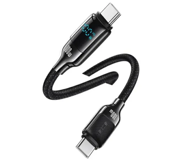 USAMS USB-C do USB-C 100W 1,2m Czarny