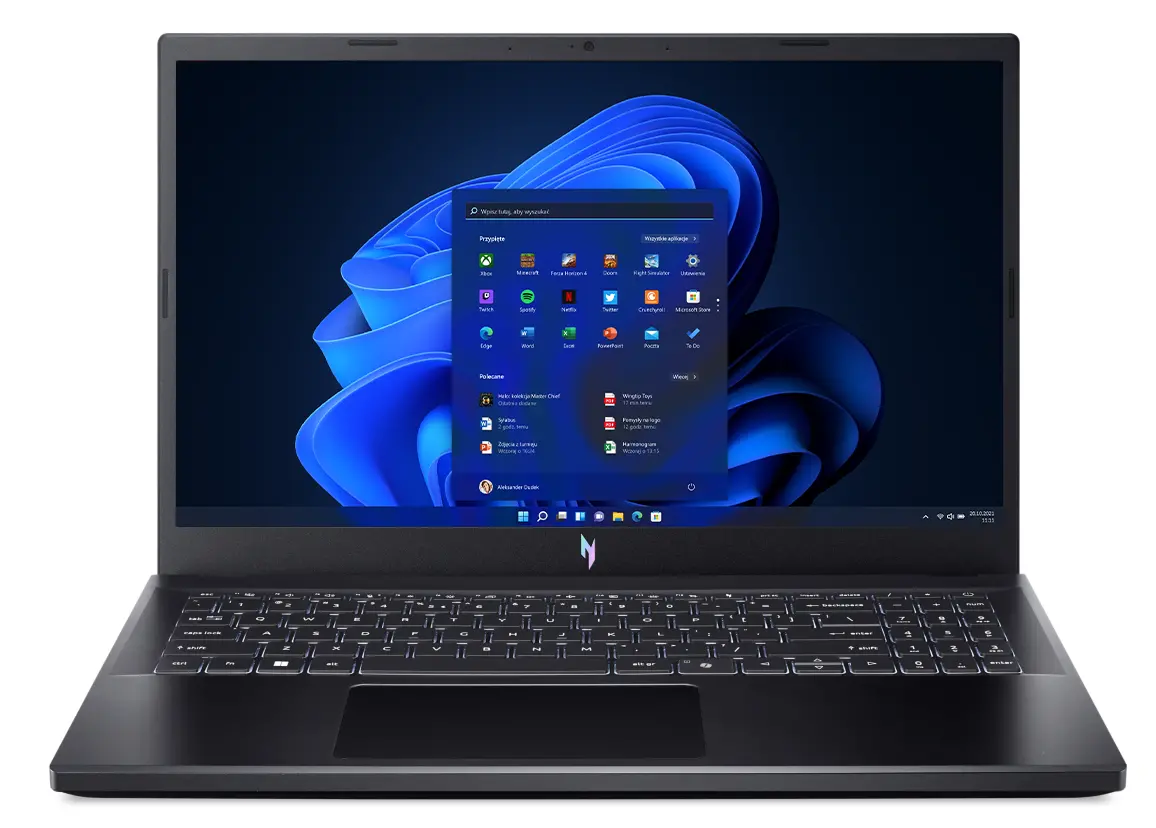 Laptop gamingowy Acer Nitro V 15 ANV15-51-57K8 15,6" 144Hz i5-13420H 8GB RAM 512GB Dysk SSD RTX2050 Win11 Czarny