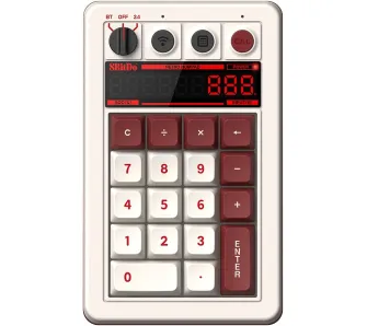 Klawiatura mechaniczna 8BitDo Retro 18 Family Edition Biało-czerwony