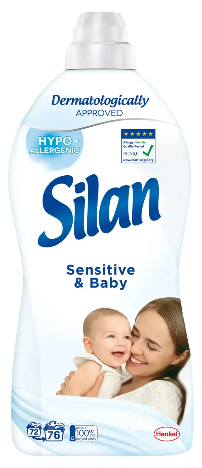 Płyn do płukania Silan Sensitive & Baby 76 prań 1,672l