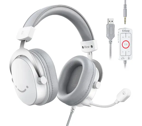 Fifine AmpliGame H9W Nauszne Biały