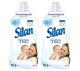 Silan Sensitive & Baby 100 prań zestaw 2x1,1l