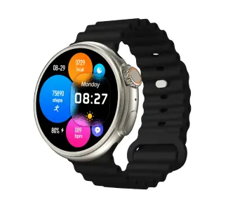 Smartwatch Yaxo OXNARD Titanium 51mm GPS Czarny