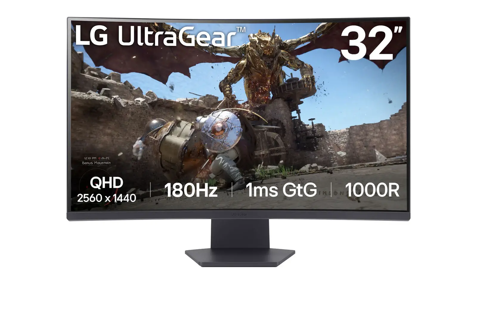 Monitor LG UltraGear 32GS60QC-B. 31,5" 2K VA 180Hz 1ms Zakrzywiony Gamingowy
