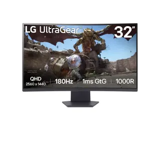 LG UltraGear 32GS60QC-B. 31,5" 2K VA 180Hz 1ms Zakrzywiony Gamingowy - Kup na Raty - RRSO 0%