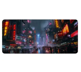 Humans+Robots 4B City of Lights 90 x 40cm Czarny