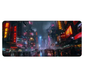 Podkładka Humans+Robots 4B City of Lights 90 x 40cm Czarny