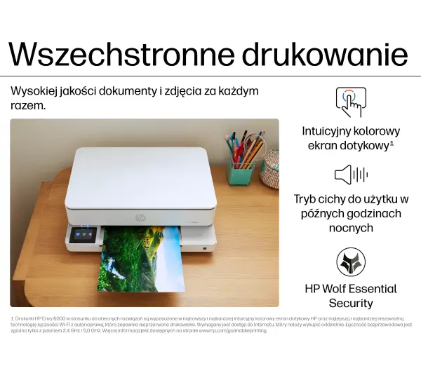 HP Envy 6120e Instant Ink WiFi  Biało-brązowy