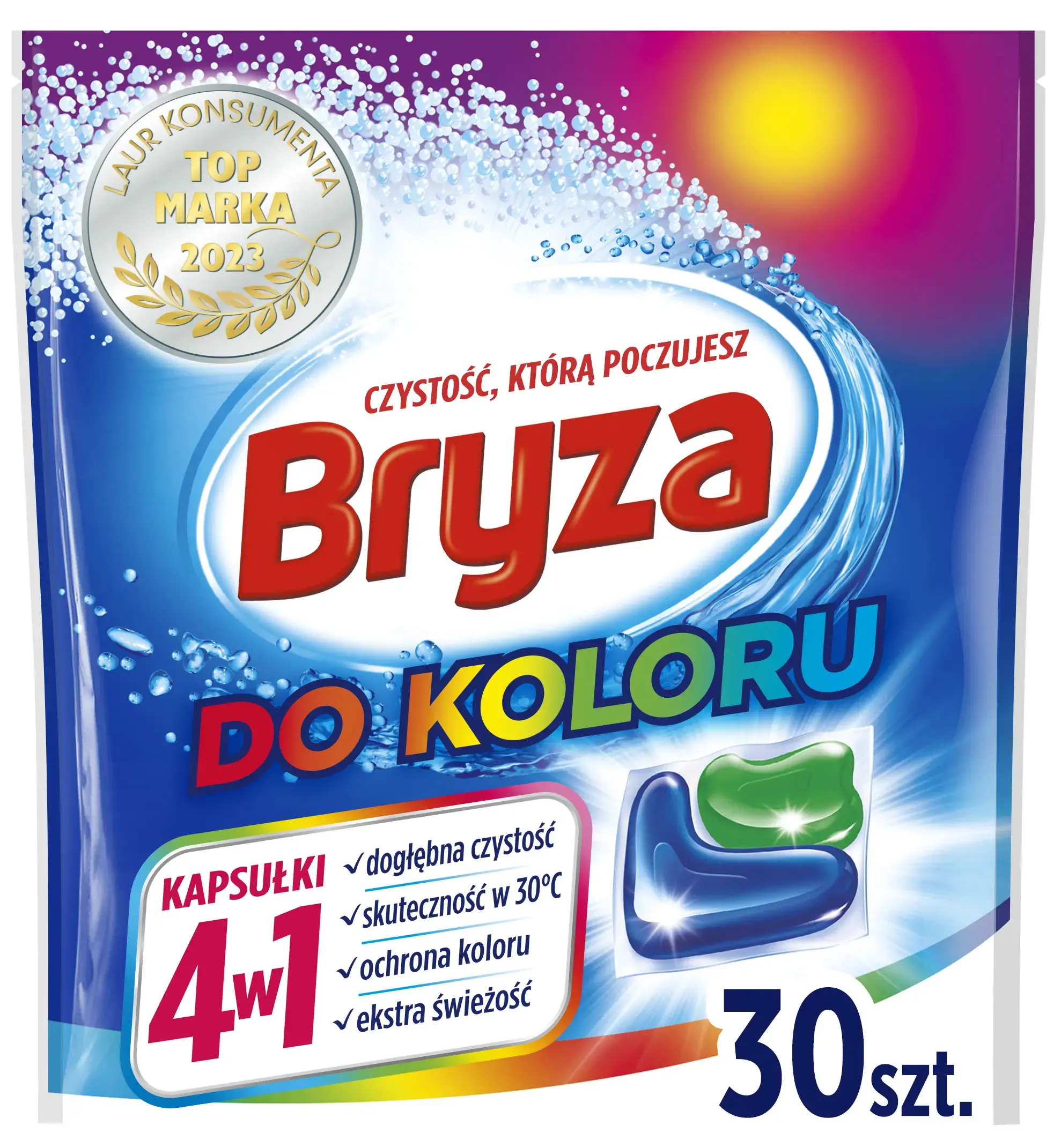 Kapsułki do prania Bryza 4w1 Kolor 30szt.