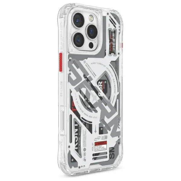 Etui Skinarma Magnetic Charging do iPhone 16 Pro Przezroczysty