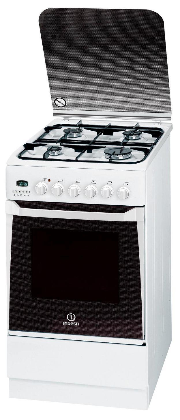 Kuchnia gazowo-elektryczna Indesit KN3G660SA (W) / U