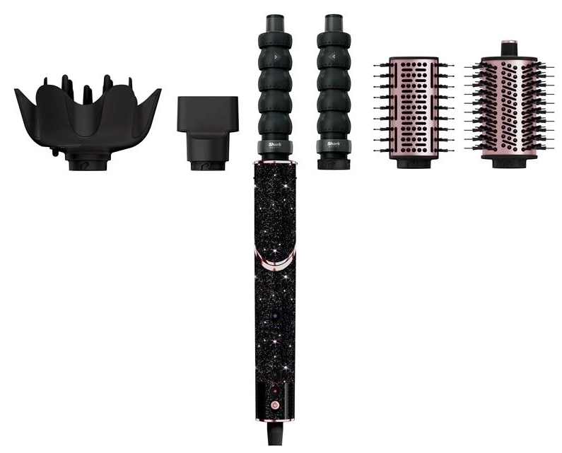 Suszarko-lokówka Shark HD446JBEU 1400W Jonizacja Obrotowa Zimny nawiew Średnica szczotki 40mm 3 poziomy temperatury