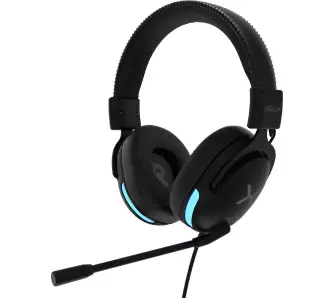 Słuchawki przewodowe z mikrofonem Krux Crave RGB KRXC015 Nauszne Czarny