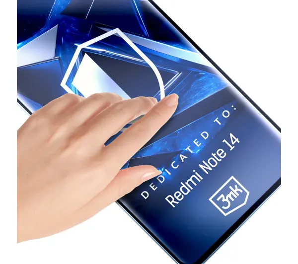 3mk HardGlass Max Lite Czarny do Xiaomi Redmi Note 14