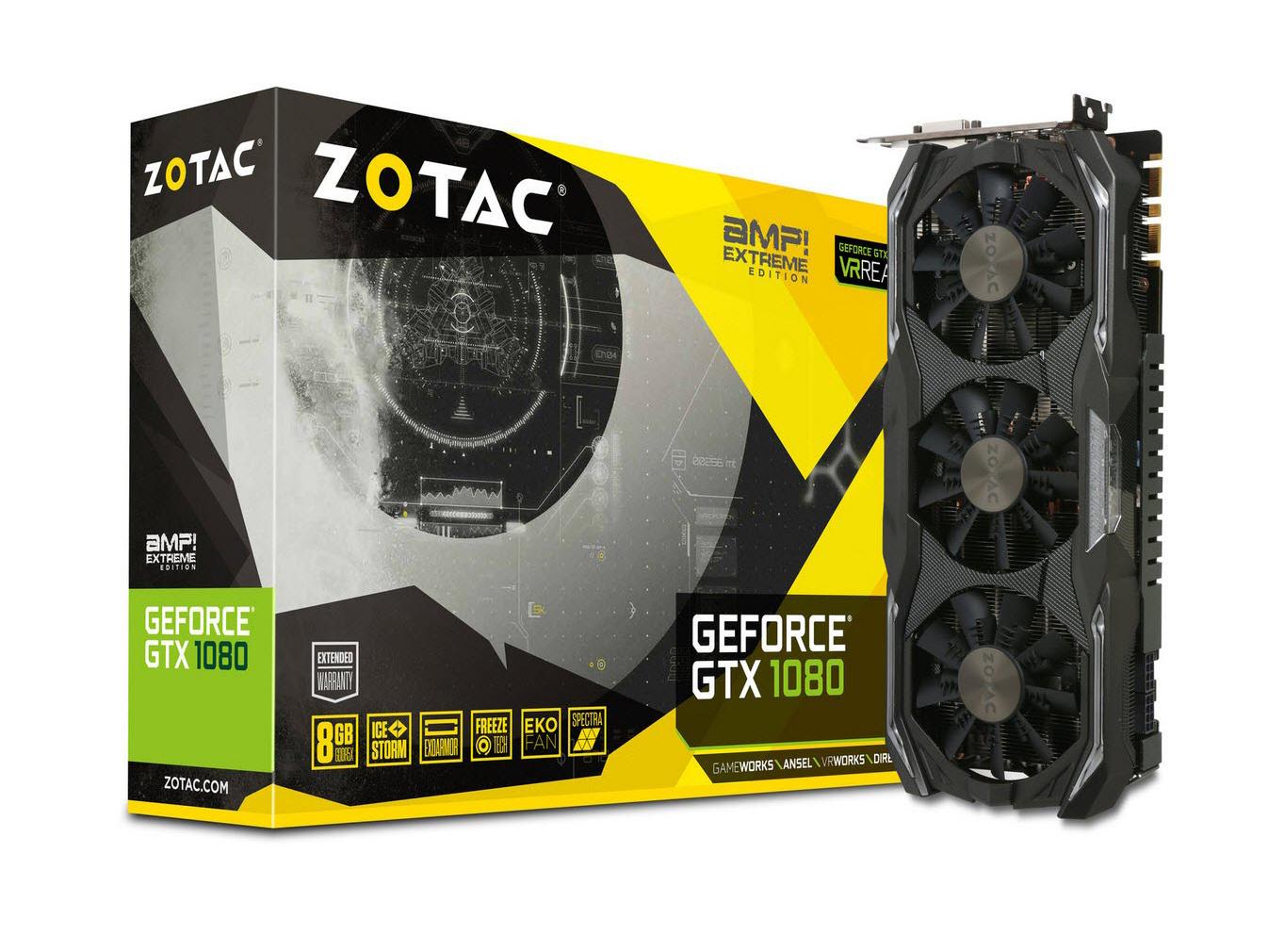 Zotac GeForce GTX 1080 AMP Extreme 8GB GDDR5X 256bit