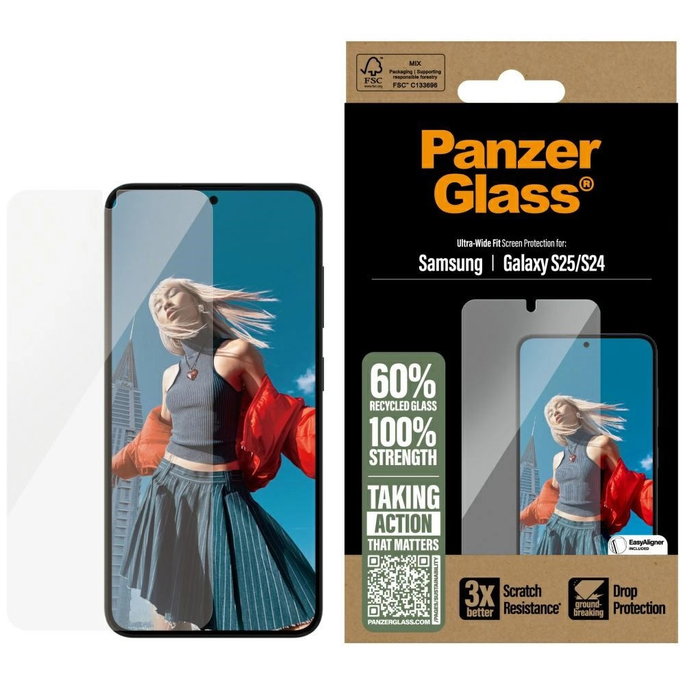 Szkło hartowane PanzerGlass Ultra-Wide Fit do Galaxy S25