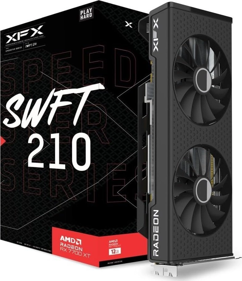 Karta graficzna XFX Speedster SWFT 210 Radeon RX 7700 XT Core Edition 12GB GDDR6 192bit FSR