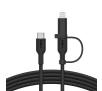 Kabel Belkin 2w1 USB-C do Lightning 60W 1,5m Czarny