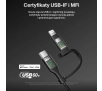 Kabel Belkin 2w1 USB-C do Lightning 60W 1,5m Czarny