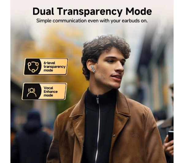 QCY MeloBuds Pro HT08 ANC Dokanałowe Bluetooth 5.3 Czarny