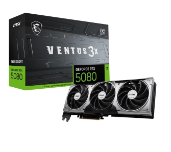 Karta graficzna MSI GeForce RTX 5080 Ventus 3X OC 16GB GDDR7 256bit DLSS 4