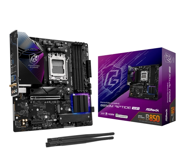 ASRock マザーボード B850M Steel Legend WiFi B850M Steel Legend WiFi | ASRock マザーボード AMD B850チップ