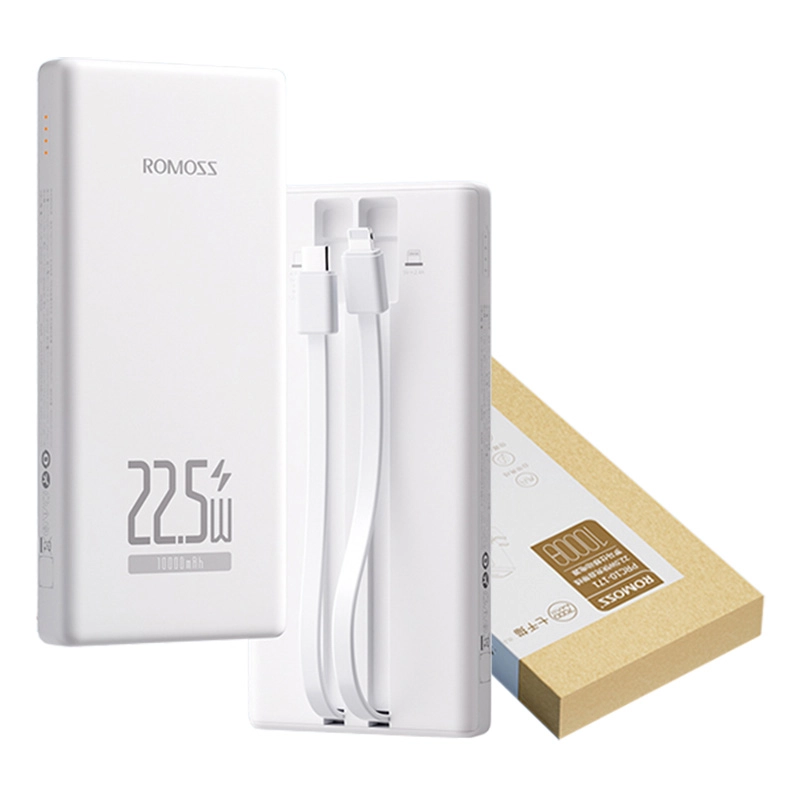 фото Зовнішній акумулятор (павербанк) Romoss 10000mAh 22,5W White (PRC10)