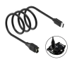 Kabel Beline  USB-C do ładowania zegarków Garmin 1m Czarny