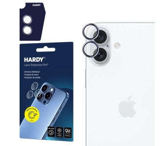 Szkło hartowane 3mk HARDY Lens Protection Pro Blue do iPhone 16 / 16 Plus